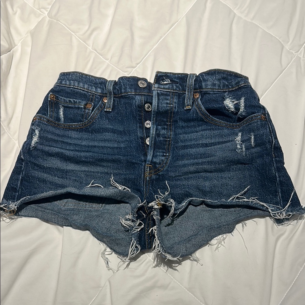 Denim Distressed Women's Shorts